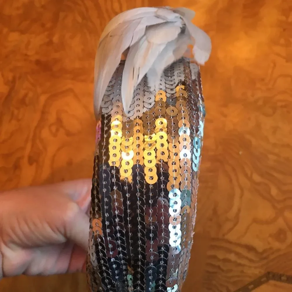 🎃 - FLAPPER STYLE Silver Sequin Headband